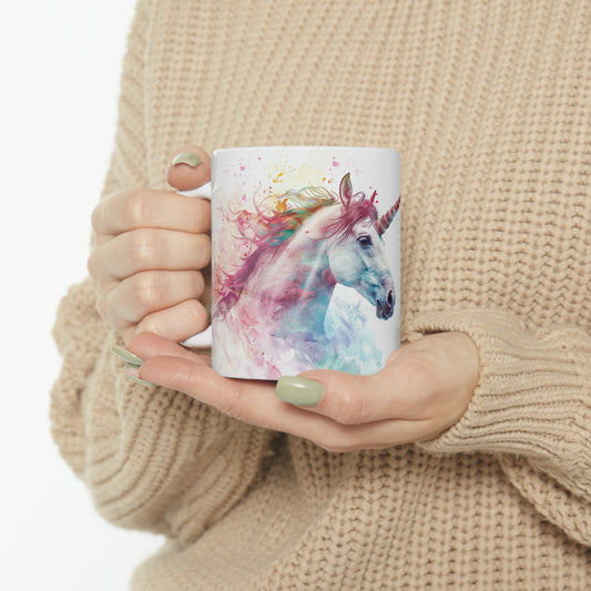 Unicorn, Ceramic Mug - 11 oz, Watercolor