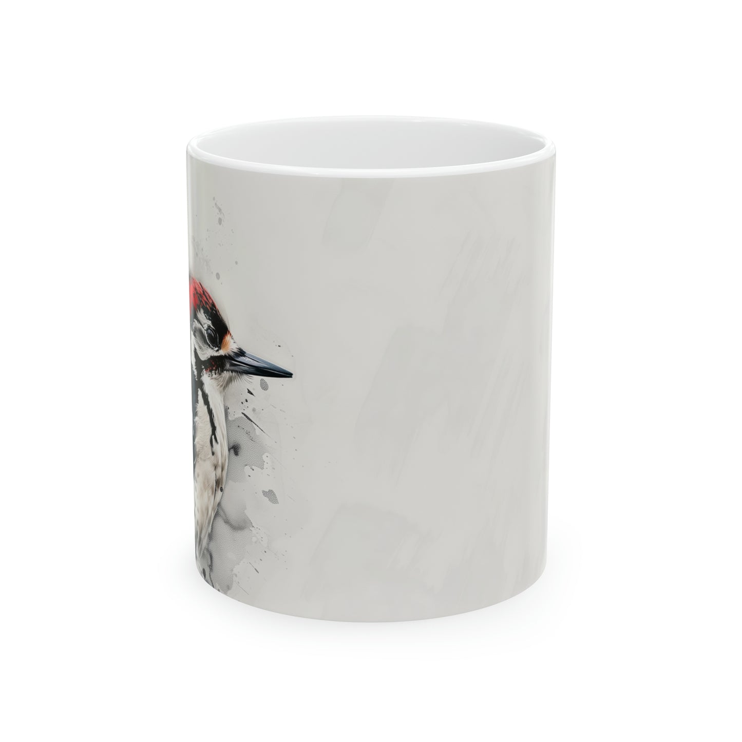 Woodpecker, Ceramic Mug - 11 oz, Watercolor